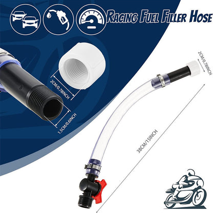 ⛽ High-Flow Trigger Fuel Hose: Spill-Proof Fast-Fill System