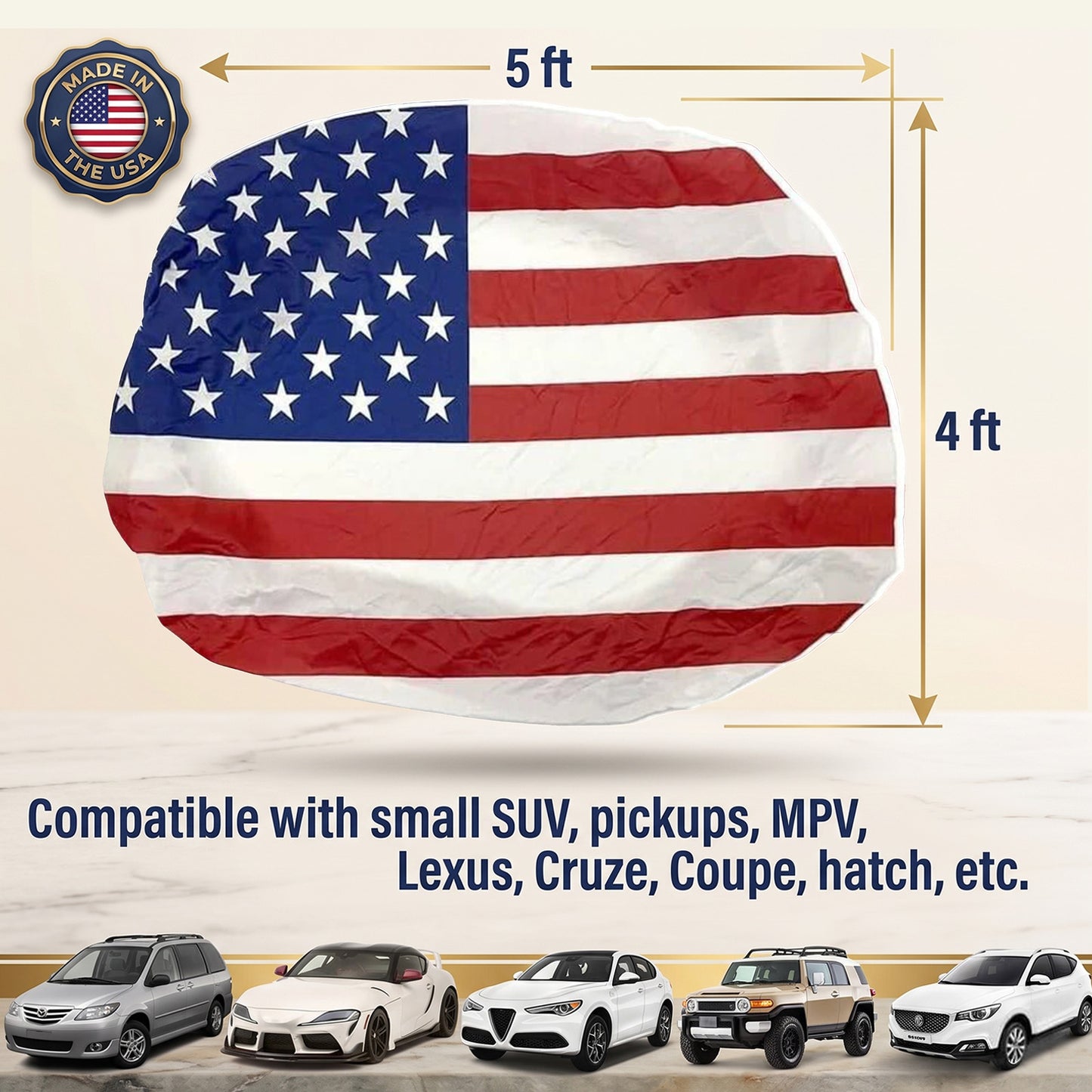 🎉4th Of July Flash Sale 65K+🔥American Car Hood Flag🦅