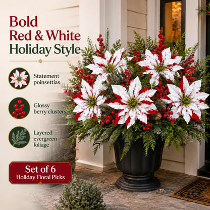 Christmas Poinsettia Planter Inserts