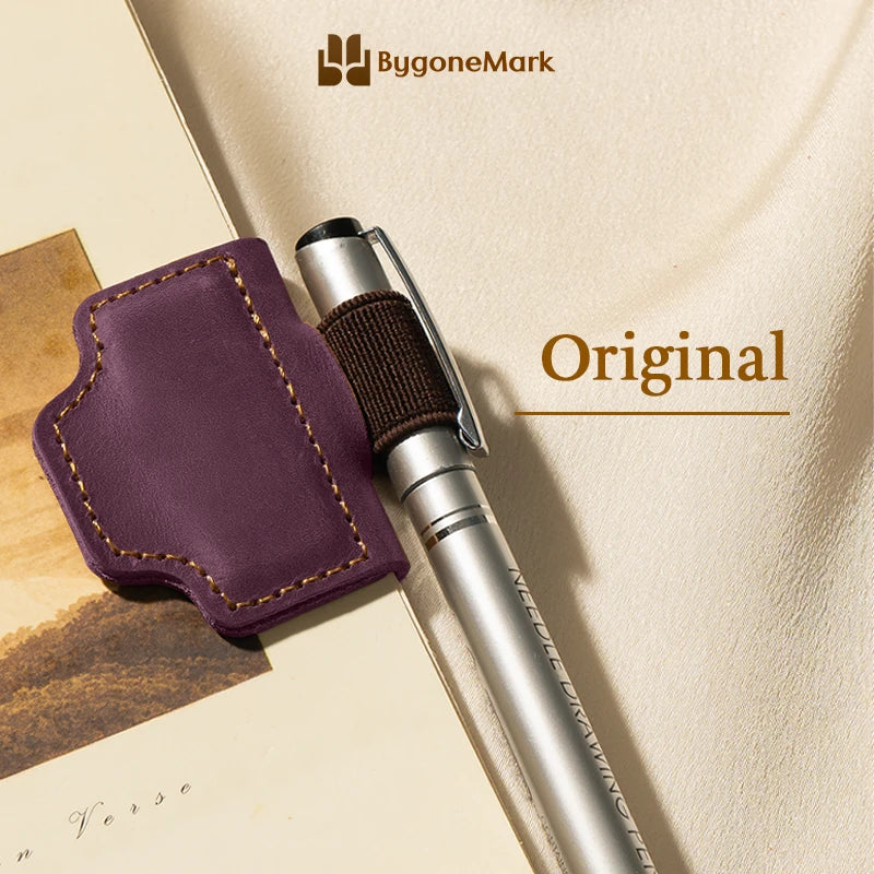 LAST DAY 70% OFF - Personalized Magnetic Leather Pen Holder Bookmark