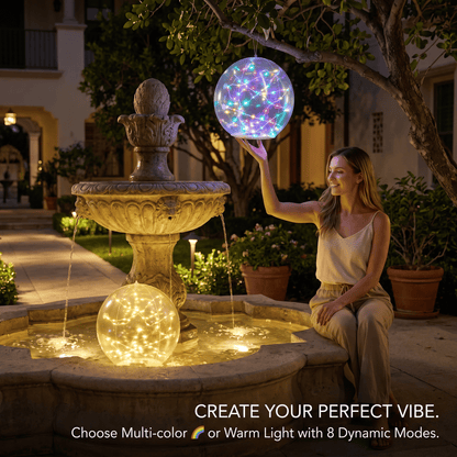 ✨ Floating Outdoor Solar Light🏡Elegant Ambient Lighting for Outdoors 🌙