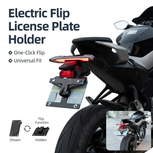 Electric Motorcycle License Plate Holder