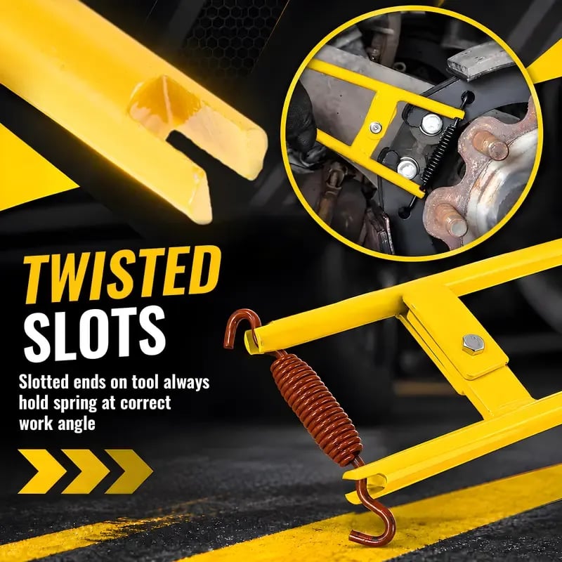 Truck Brake Spring Tool LT890 Heavy Duty Truck Brake Spring Slack Adjustable Tool Anchor Pin Spings Installer for Semi Trucks Brake Spring Pliers Air Drum Brake Shoe Spring Tool