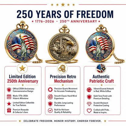 ⏳ ONLY 72 HOURS LEFT: USA 250TH POCKET WATCH — ⏳