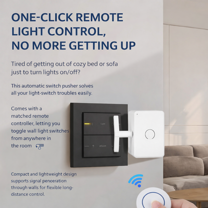 Remote Light Switch Pusher | No Wiring Lazy Light Controller