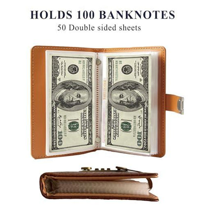 A6 savings notebook,3-Digit Resettable Password Lock