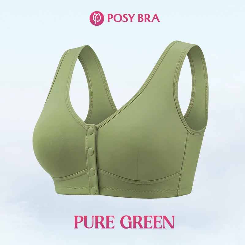 Posy Bra - Front Closure Breathable Cotton Lifting Bra for Seniors
