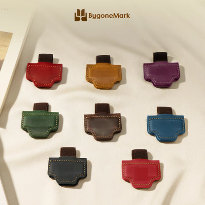 LAST DAY 70% OFF - Personalized Magnetic Leather Pen Holder Bookmark