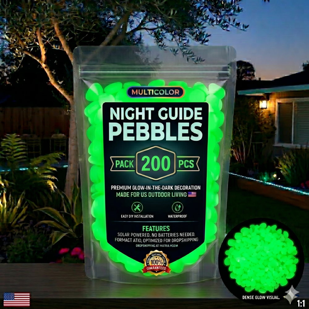 💥LAST DAY SALE 50%OFF💥🌈Colorful Glow-in-the-Dark Garden Stones☔