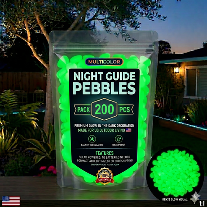 💥LAST DAY SALE 50%OFF💥🌈Colorful Glow-in-the-Dark Garden Stones☔