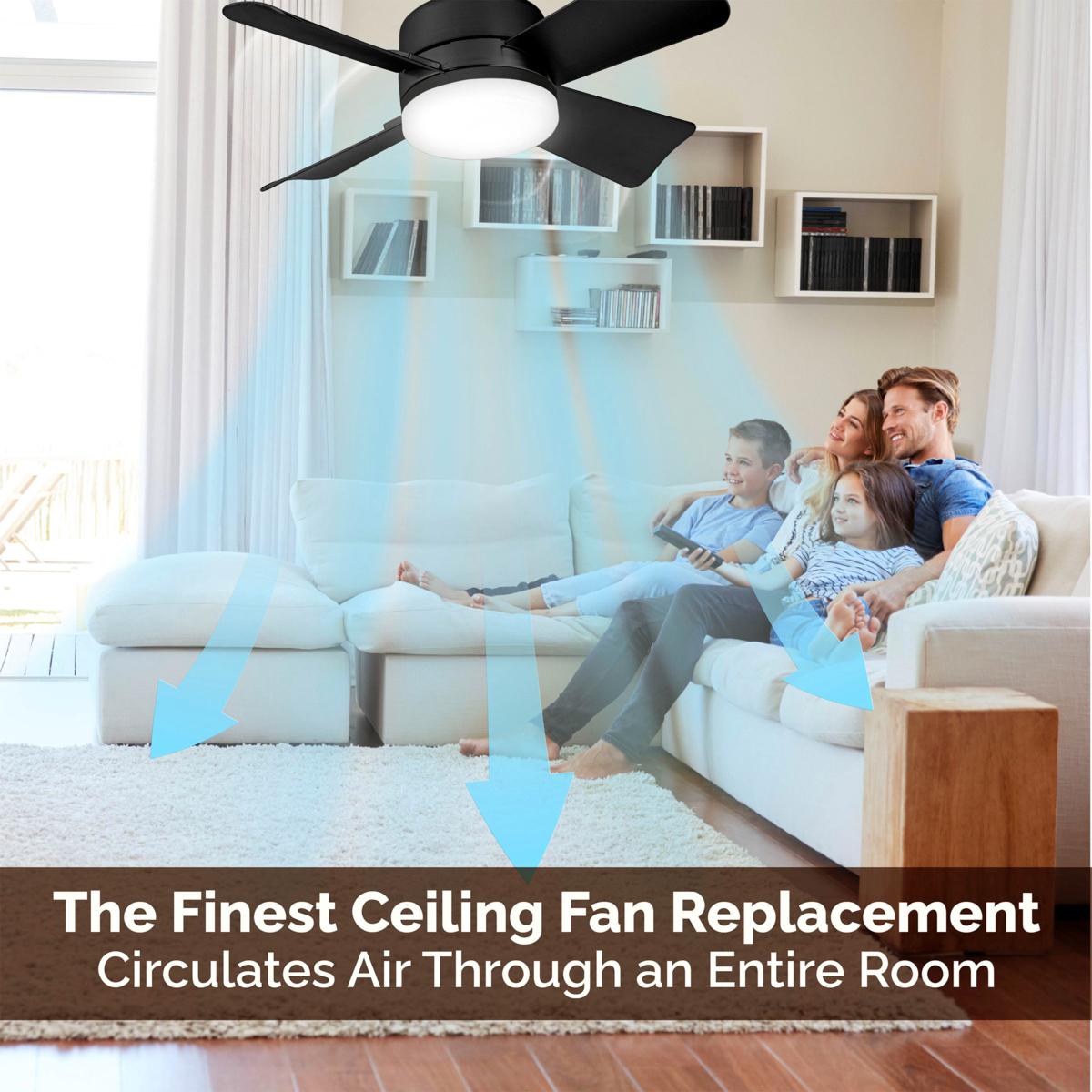 ⏳LAST DAY SALE 49% OFF with FREE GIFT!🔥40W LED Ceiling Fan Light – 20.5” Ultra-Quiet with Remote 🎯 | E27 + FREE B22 Adapter 🔌 | For Bedroom 😴, Kitchen 👩‍🍳 & Garage 🛠️ – UK Ready! 🇬🇧