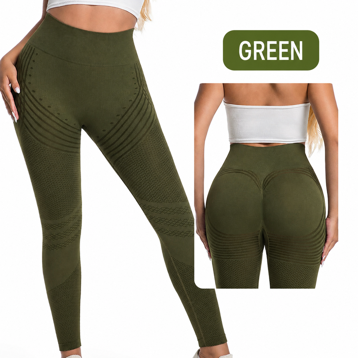 High Waisted And Hip Lifting Yoga Elastic Quick Drying Tight Pants