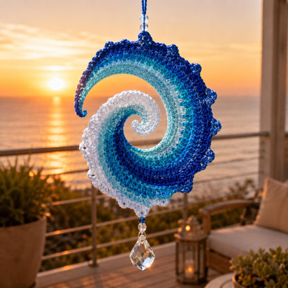 🌊🧵DIY crocheted weather vane kit "Ocean Wave"