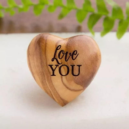 3D Wooden Heart “Pocket Hug” – Engraved Keepsake Gift