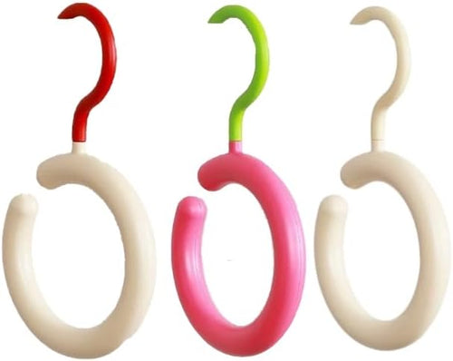 🎖️3-Pack Rotatable Colorful Hooks Organizer