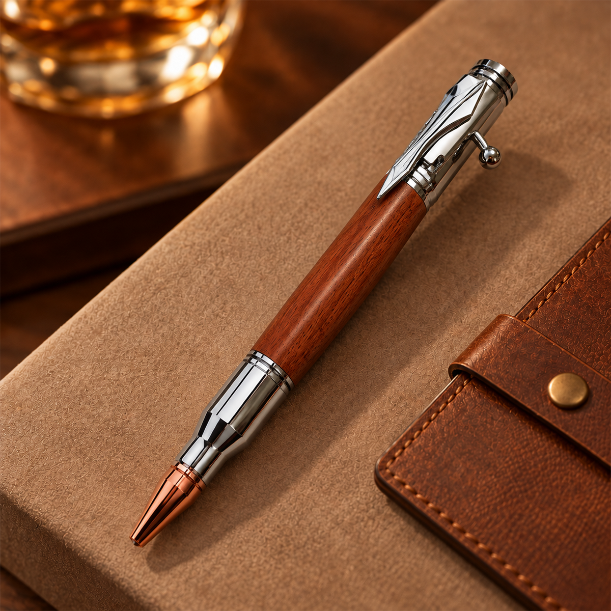 🔥 Limited-Time Offer! 49% OFF - 🖊100% Handmade Bolt Action Wooden Bullet Pen
