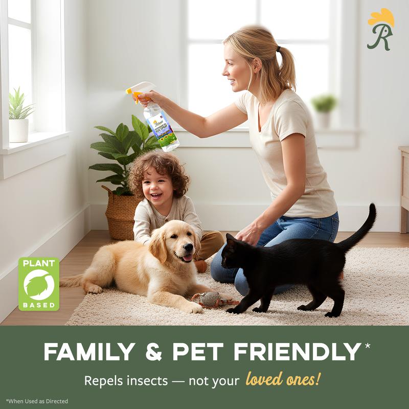 🌿🪳Natural Peppermint Bug Spray — 16oz Kid & Pet Safe Insect Repellent