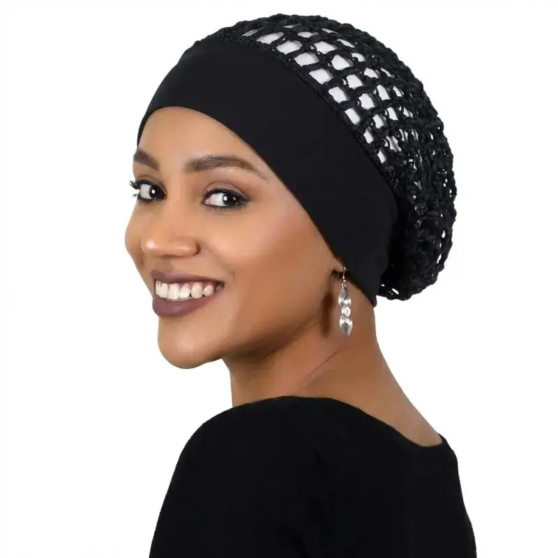 3-Piece Stretchy Wide-Edge Sleeping Cap Set, Soft Protection Bonnet for Nighttime Hair Care & Beauty