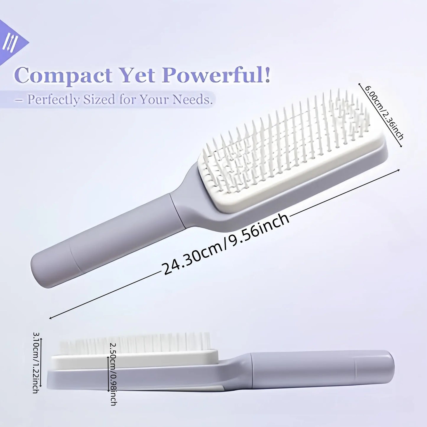✨ Say Goodbye To Hair-Filled Brushes — The Self Cleaning Comb Everyone’s Obsessed With! 💁‍♀️