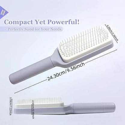 ✨ Say Goodbye To Hair-Filled Brushes — The Self Cleaning Comb Everyone’s Obsessed With! 💁‍♀️
