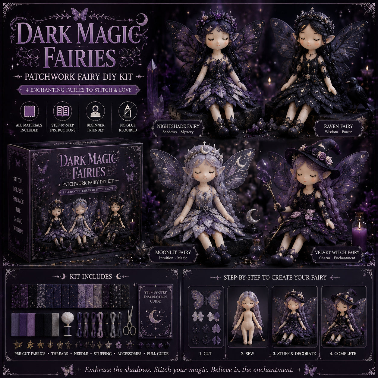 🔥Most Popular in 2026🔥Fairy Patchwork DIY Collection