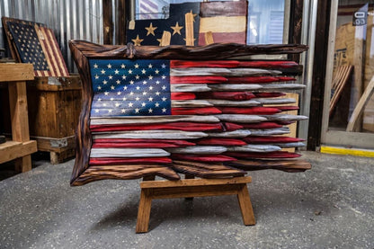 🔥Father’s Day 49% OFF - 🇺🇸 Battle Worn Wooden Flag | Handcrafted Patriotic Wall Art by Veteran