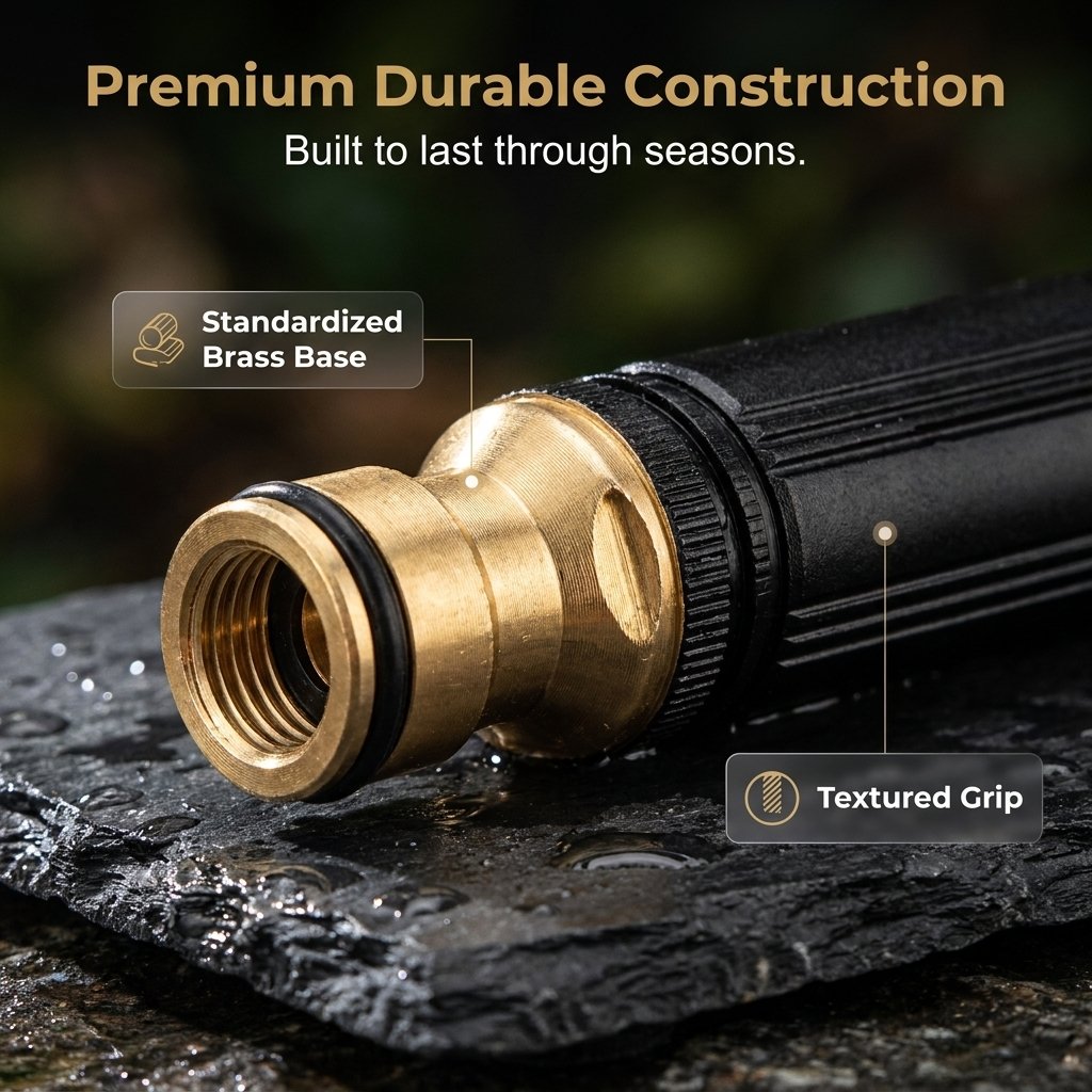 🔥Black Friday Deal｜✨Heavy Duty Adjustable Twist Hose Nozzle Jet Sweeper Nozzle