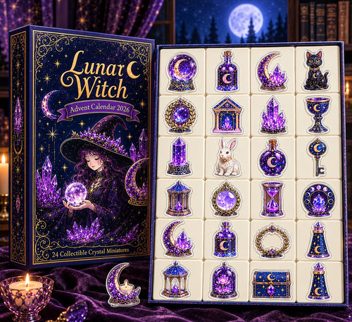 ⏳2D- 49% OFF – 🔮 2026 Crystal Witch Advent Calendar | 24 Days of Mystical Miniatures, Crystal-Inspired Surprises & Witchy Fantasy Charm ✨