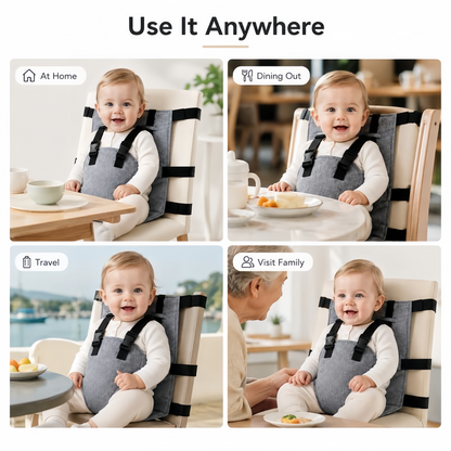 Portable Baby Seat Harness for Dining Chairs