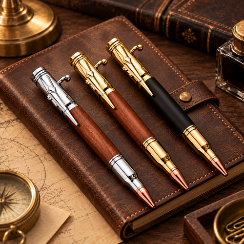 🔥 Limited-Time Offer! 49% OFF - 🖊100% Handmade Bolt Action Wooden Bullet Pen