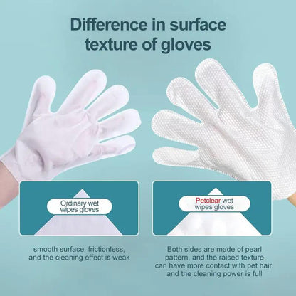 PetClear Disposable Pet Cleaning Glove Wipes