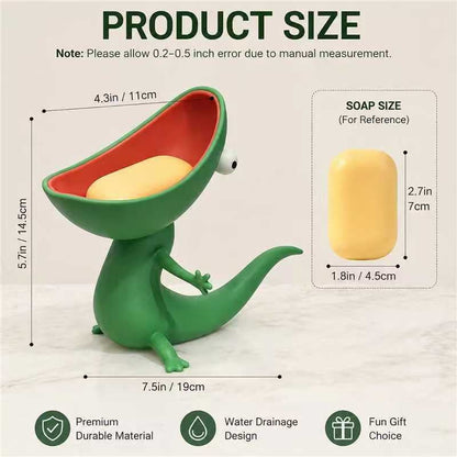 🦎 Fun Lizard Soap Holder – Make Cleaning Fun!🛁✨ Organize All Your Little Things⏰ Limited Time Offer 🎁