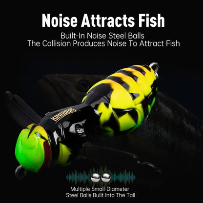 49% OFF – 🐝 Bionic Wasp Topwater Lure That Triggers Explosive Strikes