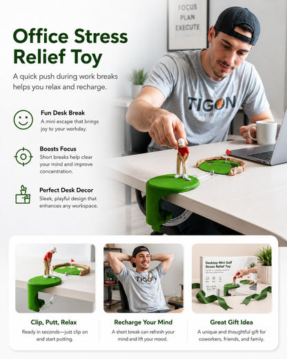 The Executive Desk Caddie - Auto-Return Mini Golf