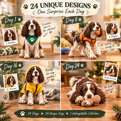 🔥Black Friday Deal 🐕‍🦺24 Days of English Springer Spaniels – 24 Personalities, One Unforgettable Pack