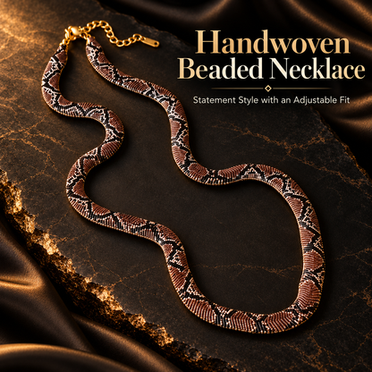 ✨ Handwoven Beaded Statement Necklace – Adjustable Boho-Inspired Jewelry for Everyday Style 🤎
