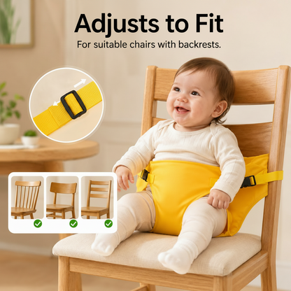 Portable Baby Chair Harness Safety Belt — Foldable Toddler Dining Seat for Travel & Restaurants