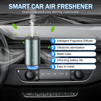 Father’s Day Half Price🚗Car Clip-on Essential Oil Diffuser | Automatic Timing Mist Car Aroma Diffuser