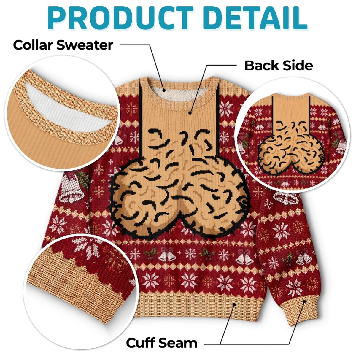 Christmas Ugly Sweatshirt, Personalized Jingle Balls Sweatshirt