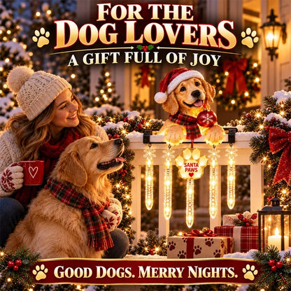 🎄Christmas Day Sale 49%🐶Santa Paws Railing Light
