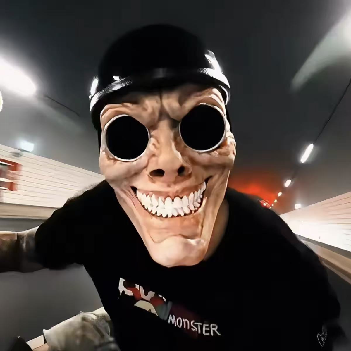 New motorcycle mask Boris the Man in Black mask