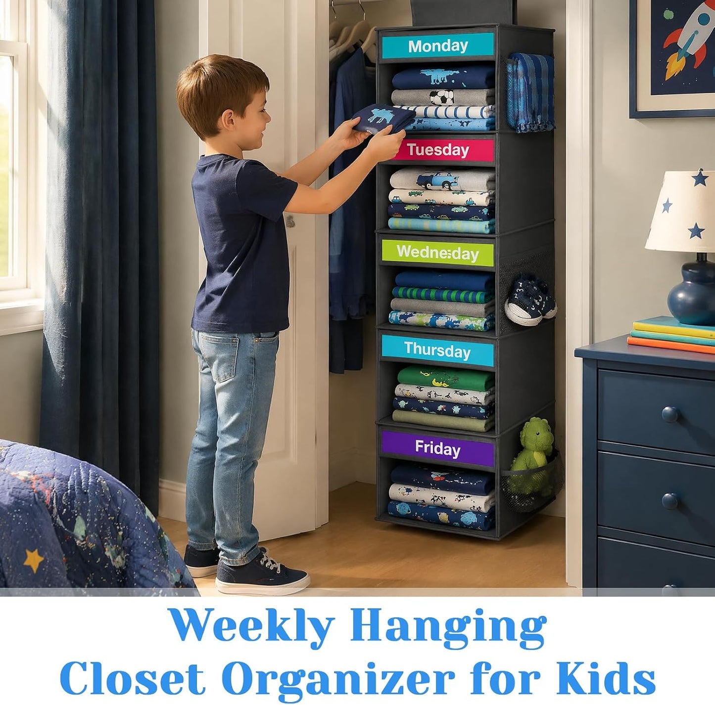 Weekly Hanging Closet Organizer