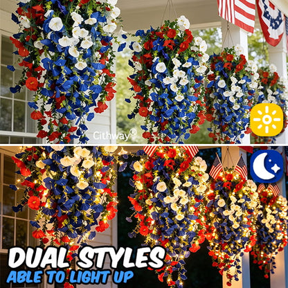 American Freedom Hanging Bloom Display