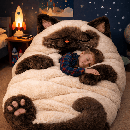 🔥Hot Sale 49% off🐱 Fluffy cat sleeping bag – Soft, Warm & Purrfectly Cozy😴💤