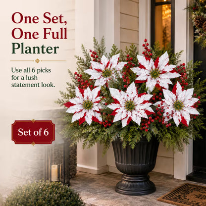 Christmas Poinsettia Planter Inserts