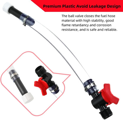 Deluxe Racing Fuel Hose with Ball Valve Shut Off,Racing Fuel Jug Hose For Racing Fuel