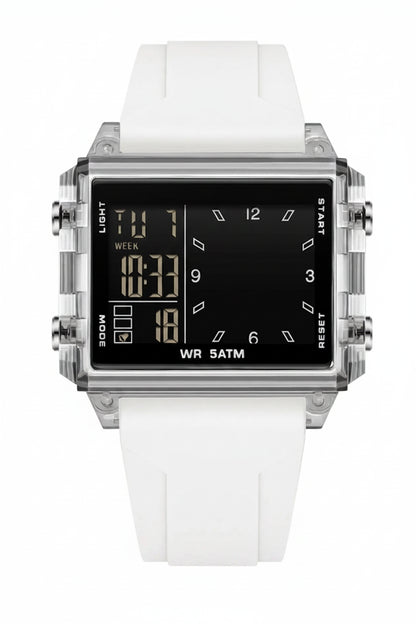 Analog-Digital Sport Watch – Waterproof, Luminous & Multi-Function