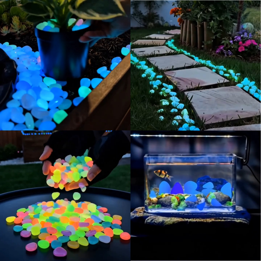 💥LAST DAY SALE 50%OFF💥🌈Colorful Glow-in-the-Dark Garden Stones☔