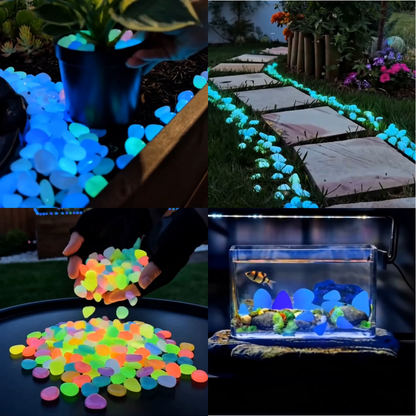 💥LAST DAY SALE 50%OFF💥🌈Colorful Glow-in-the-Dark Garden Stones☔