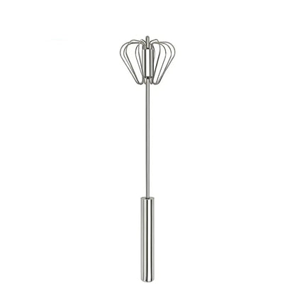 🥄✨ Stainless Steel Hand-Push Rotary Whisk – Effortless Mixing in Seconds!